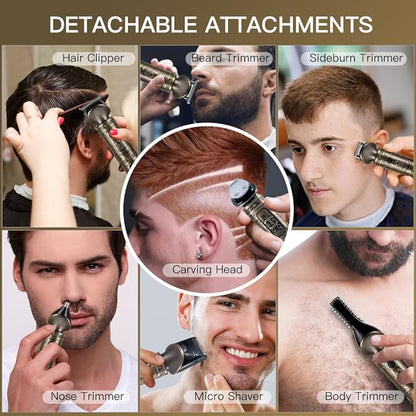 Scttomon Beard Trimmer Kit Professional Hair Clipper Zero Gapped T-Blade - Image 3