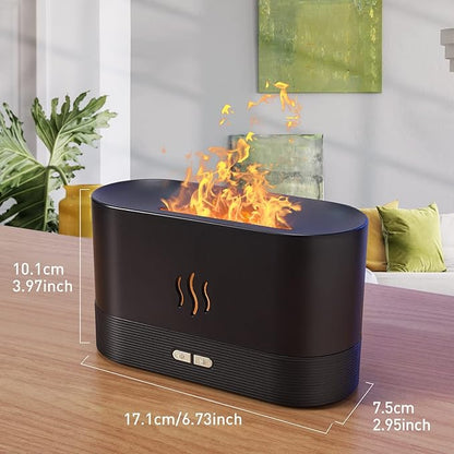 Colorful Flame Air Aroma Diffuser Humidifier, Upgraded 7 Flame Colors Noiseless - Image 3