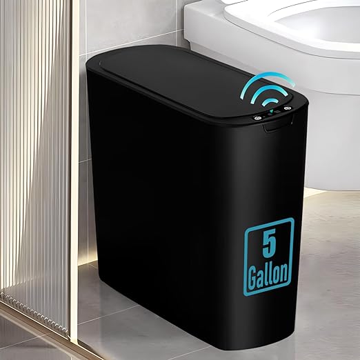 TIPGO 5 Gallon Motion Senor Bathroom Trash Can by TIPGO