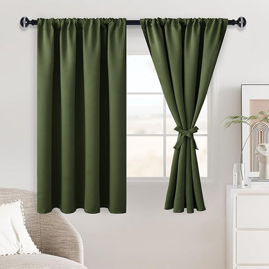 JIUZHEN Blackout Curtains for Bedroom– Thermal Insulated, Noise Reducing Room by JIUZHEN