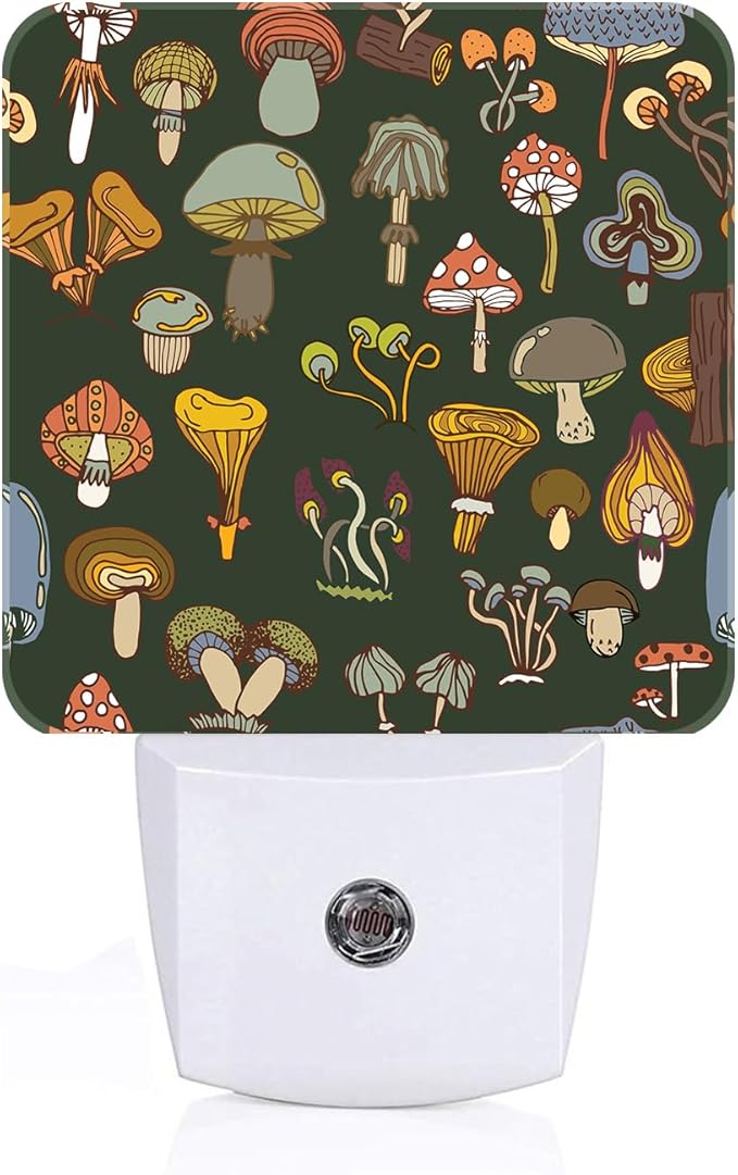 FSHVQKD Various Mushrooms Night Light, Plug Into Wall by Unknown