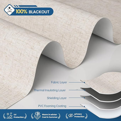 No Drill Motorized Blinds with Remote, Cordless Smart Electric Roller Shades - Image 3
