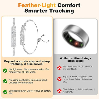 Smart Bracelet for Women, Jewelry Fitness Tracker - Image 5
