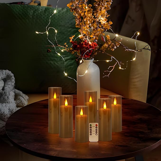 Halloween Decoration Flickering Flameless Candles Battery Operated Timer Led - Image 8