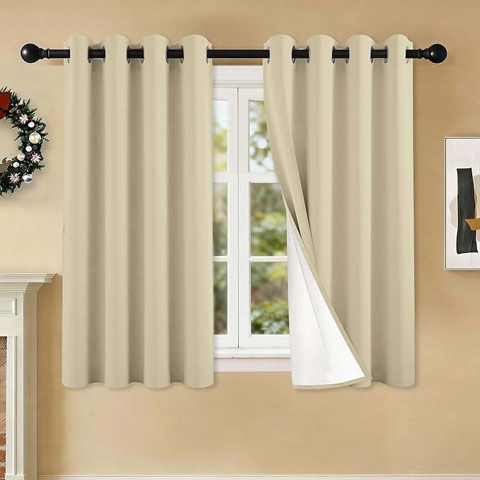 100% Blackout Curtains 54 Inch Length by Unknown
