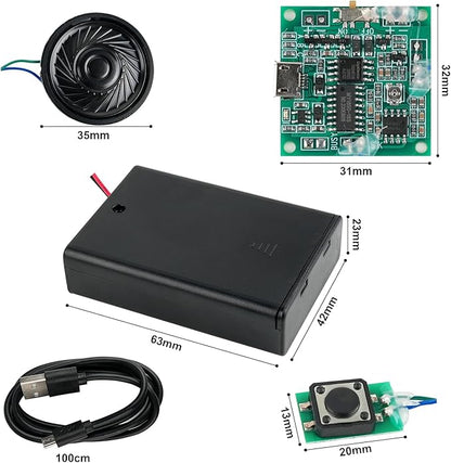 Geekstory Recordable Sound Module 8M Button Control Music Voice Chip - Image 4