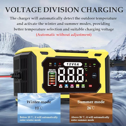 6-Amp 12V Smart Car Battery Charger, Battery Maintainer Trickle Charger - Image 5