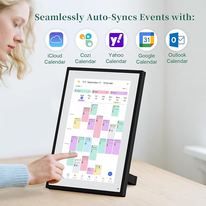 Smart Digital Calendar, 10.1" HD Smart Touch Screen Home Interactive Electron - Image 2