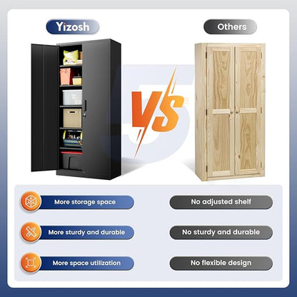 Yizosh Metal Garage Storage Cabinet - Image 8