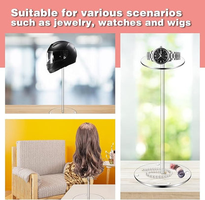 Hdkwby Acrylic Hat Display Stand 3 Pack- Thickened Base - Image 4