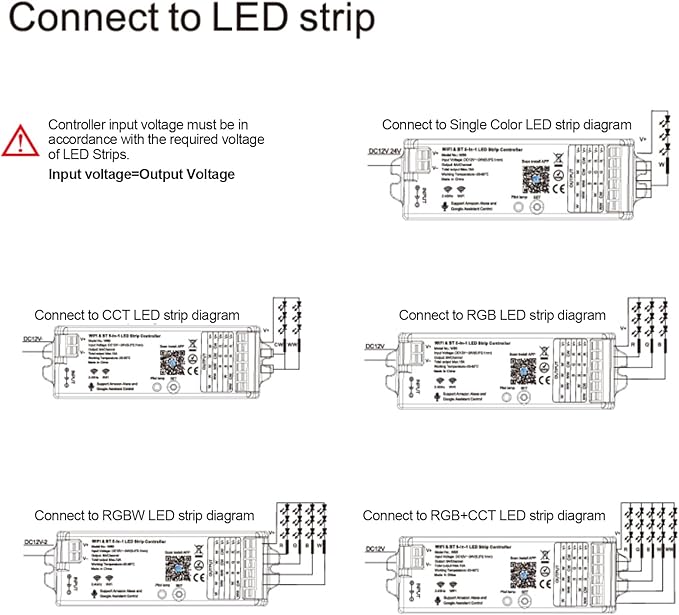 TUNICHX 5 in1 WB5 2.4GHz WiFi PWM LED Controller Compatible - Image 8