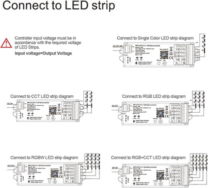 TUNICHX 5 in1 WB5 2.4GHz WiFi PWM LED Controller Compatible - Image 8