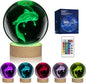 LQYHZCZQ 3D Axolotl Crystal Ball Night Light by LQYHZCZQ