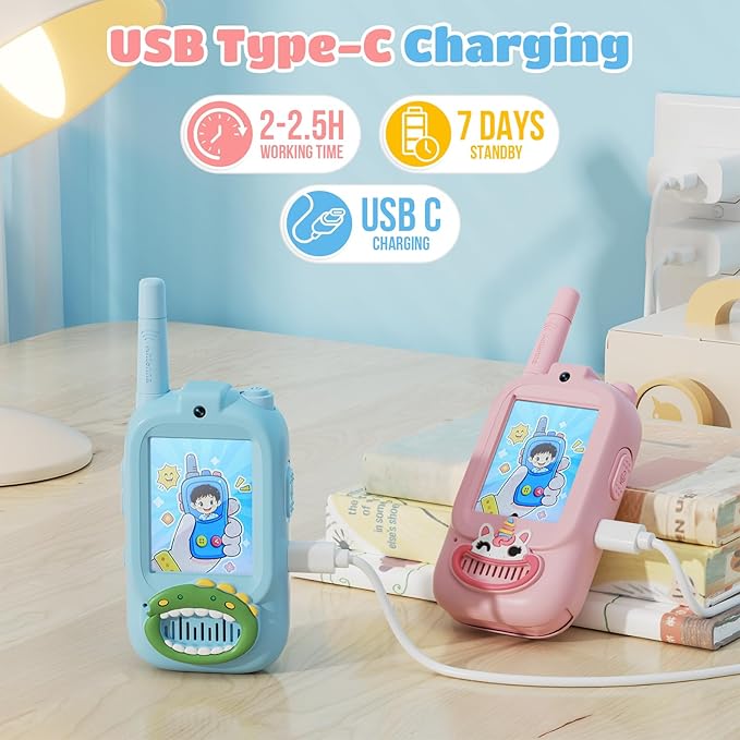 Video Walkie Talkies for Kids – Kids Walkie Talkies 2 Pack - Image 3