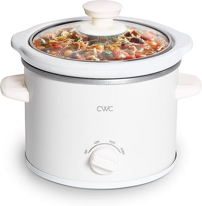 COOK WITH COLOR 2QT Mini Electric Round Slow Cooker by CookwithColor
