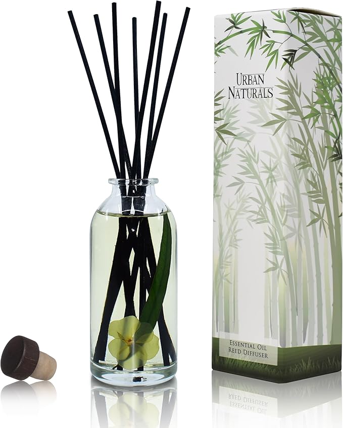 Urban Naturals Lemongrass Verbena Reed Diffuser Scented Sticks Set | Mind & by UrbanNaturals