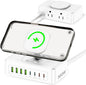 11-in-1 Charging Station USB-C Power Strip, 300W USB C Charger Block, 2AC by AcozvinPowerStrip