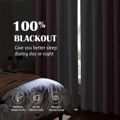 Pink White Ombre 100% Blackout Curtains Bedroom 52x63 2 Panels | Gradient Patterned Room Darkening Drapes for Girls Nursery Living Room 63 Inch Long Thermal Insulated Soundproof Rod Pocket