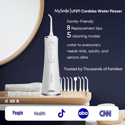 MySmile LP211 Cordless Water Flossers, Portable Rechargeable Oral Irrigator - Image 5