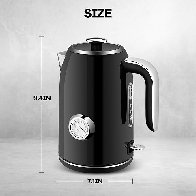 PUKOMC Electric Kettle, 1.7L Stainless Steel Tea Kettle - Image 7
