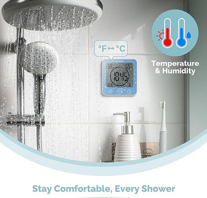 KADAMS Shower Clock Waterproof Bathroom Timer – Digital Wall Clock - Image 4
