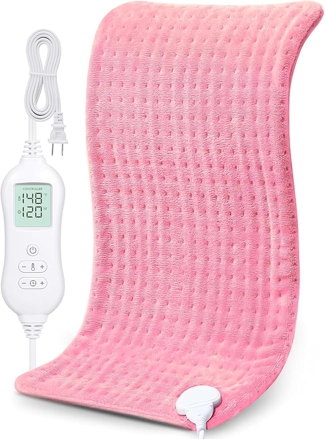 NOWWISH Heating Pad for Back Pain Relief & Period Cramps, 24x12 Inches Electric by NOWWISH