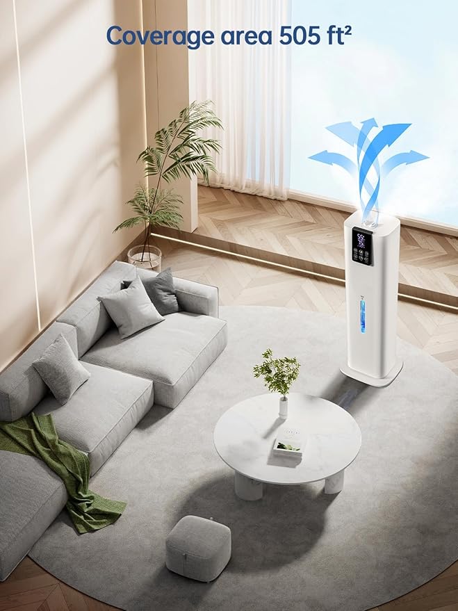 8L Smart Humidifiers for Bedroom Large Room, 2.1Gal Cool Mist Top Fill Diffuser - Image 5