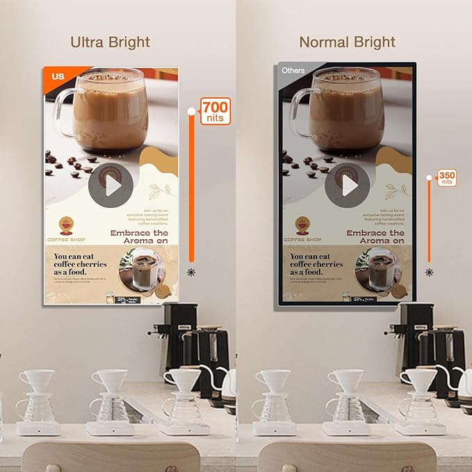 Canlarriz Digital Signage Display 40 inch Wall Mount Digital Menu Board - Image 7