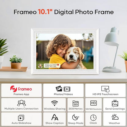 Frameo 10.1" Digital Picture Frame, Smart WiFi Digital Photo Frame - Image 8