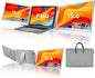 15.6" Laptop Screen Extender, Left Screen 360° Flip Triple Screen Monitor by FQQ