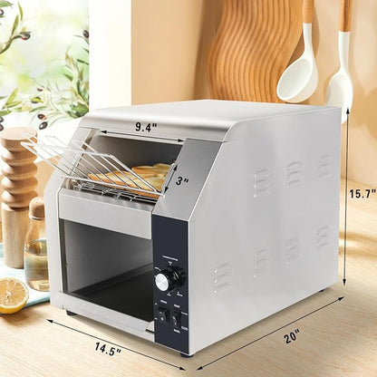 Hakka Commercial Conveyor Toaster, 450 Slices/Hour Heavy Duty Conveyor Toaster - Image 6