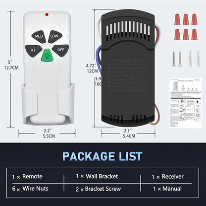 Universal Ceiling Fan Remote Control Kit Replacement - Image 7