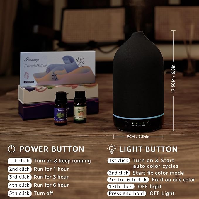 200ML Ceramic Essential Oil Diffuser - Image 6