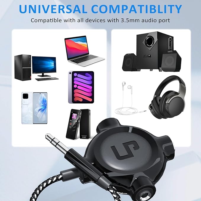 LP Headphone Splitter, Nylon-Braided 3.5mm Audio Stereo Splitter, Male to 3 - Image 3