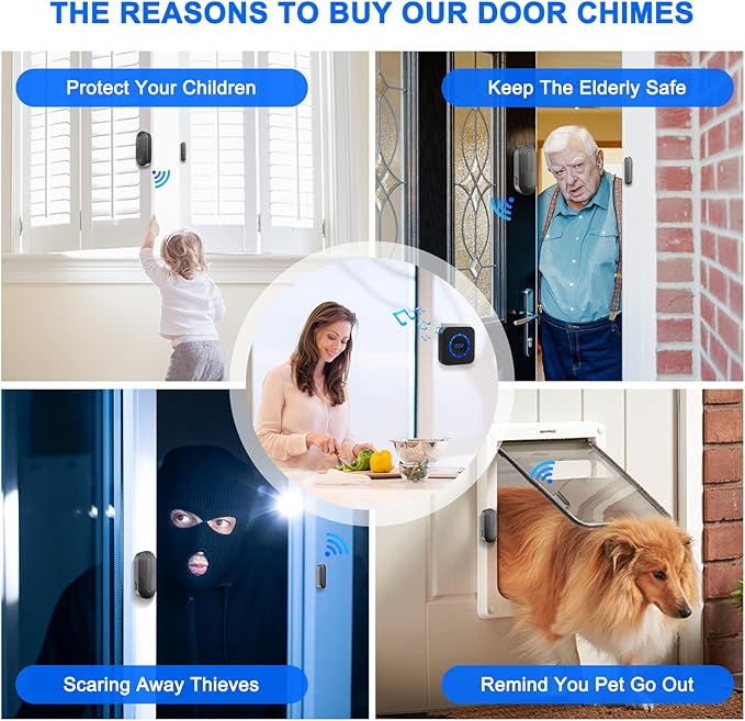 Wireless Door Chime for Business When Entering Door Alarm - Image 3
