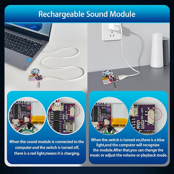 Voice Module, MP3 Music Sound Chips, 16MB Sound Module - Image 6
