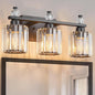 FDPBY Bathroom Vanity Lights 3-Light Sand Black Modern Crystal Vanity Light by FDPBY