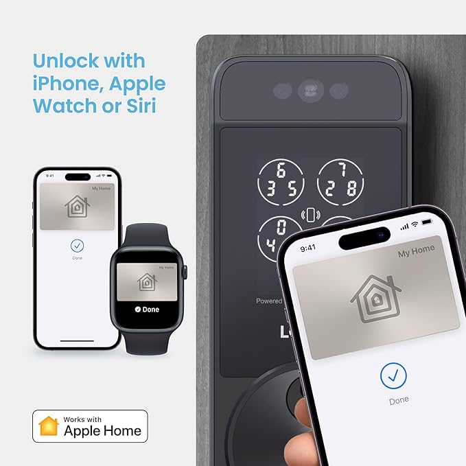 Lockly Visage Zeno Series Smart Lock, Facial Recognition & Fingerprint Keyless - Image 9