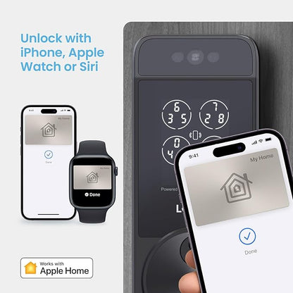Lockly Visage Zeno Series Smart Lock, Facial Recognition & Fingerprint Keyless - Image 9