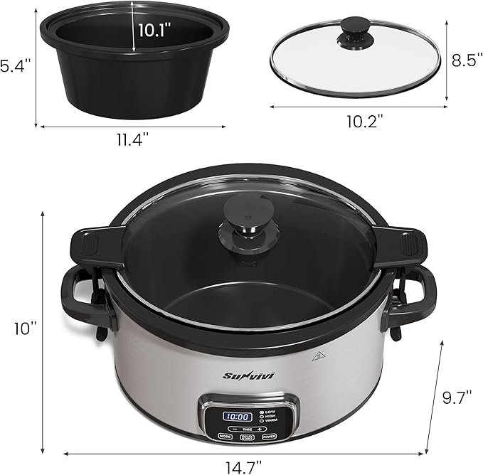 Sunvivi 4QT Programmable Slow Cooker - Image 8
