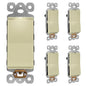 LIDER Minimalist Design Matte Finish Lighted Decorator Switch, Frameless Paddle by LIDER