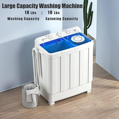 Auertech Portable Washer and Dryer Combo, 28 Lbs Twin Tub Washing Machine - Image 5