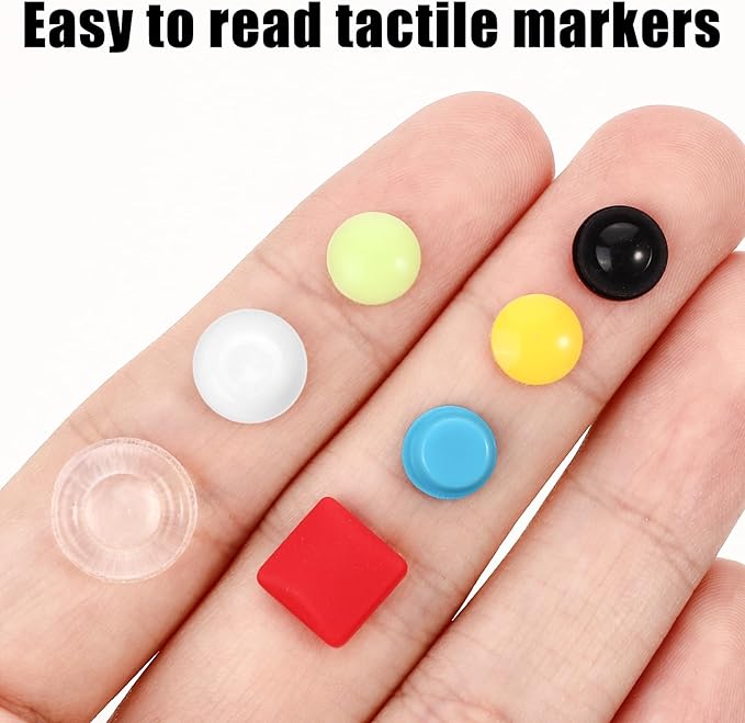 245PCS Bump Dots for Visually Impaired, Low Vision Aids Adhesive Bump Dots - Image 5