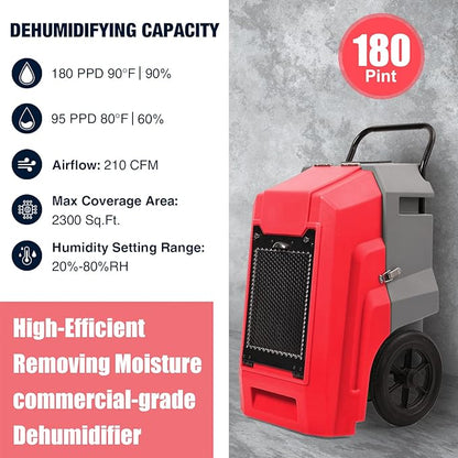 MOUNTO 180Pints Commercial Dehumidifier - Image 2