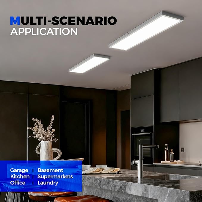 Barrina 1x4 LED Flat Panel Light, 8640LM 72W, 0-10V Dimmable, Brightness & 5CCT - Image 9