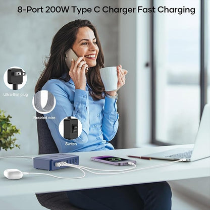 8-Port iPhone Charger Fast Charging 200W - Image 7