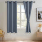 JIUZHEN Blackout Curtains with Tiebacks by JIUZHEN