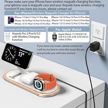 3 in 1 Fast Wireless Charger Stand - Image 2