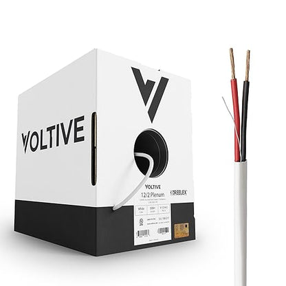 Voltive 12/2 Speaker Wire, Plenum CL3P, 500ft by Voltive