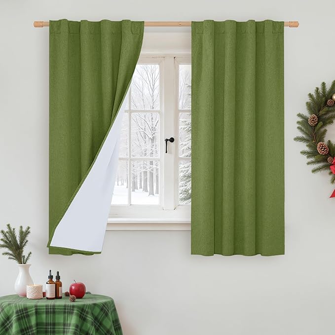 LAMIT 100% Blackout Linen Curtains by LAMIT